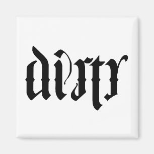 Ambigram Spülmaschine Magnet