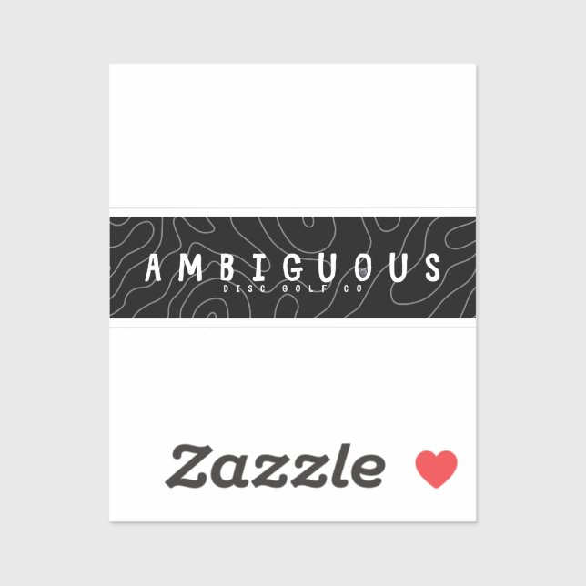 Ambigues Disk Golf Sticker (Blatt)