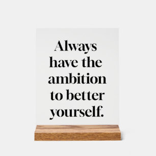 Ambition Akrylus-Zeichen Acrylschild