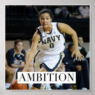 Ambition - Poster Motivationnel Basketball