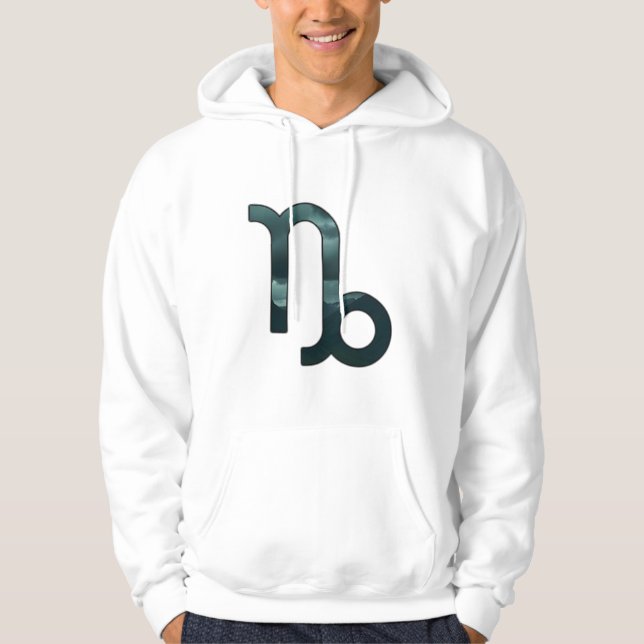 Ambitionierte Capricorn-Gipfel - Dunkle graue Kuns Hoodie (Vorderseite)