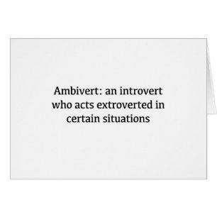 Ambivert Definition