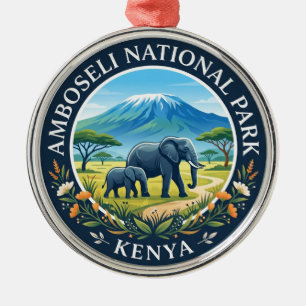 Amboseli-Nationalpark Kenia Ornament Aus Metall