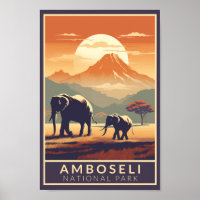 Amboseli Nationalpark Kenia Reisen Vintag