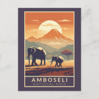 Amboseli Nationalpark Kenia Reisen Vintag