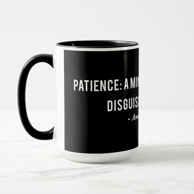 Ambrose Bierce Patient Definition Zitat Tasse (Links)