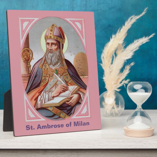 Ambrose von Mailand (BEN 001) 8"x10" Fotoplatte (Seite)