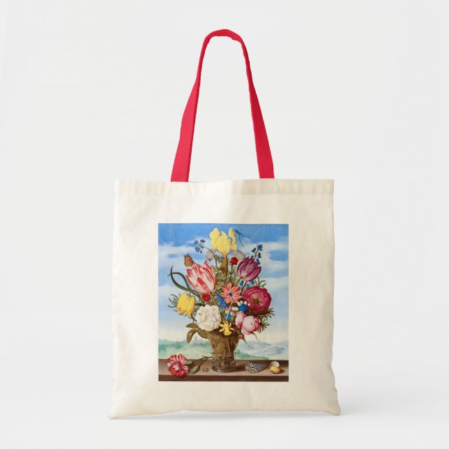 Ambrosius Bosschaert Bouquet von Blume Stillleben Tragetasche (Vorne)