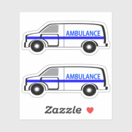 Ambulanz - 2-fache Bodensenkung Aufkleber