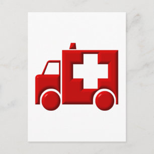 Ambulanz / EMT Postkarte