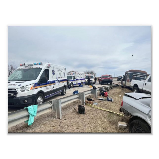 Ambulanzposter Fotodruck (Vorne)