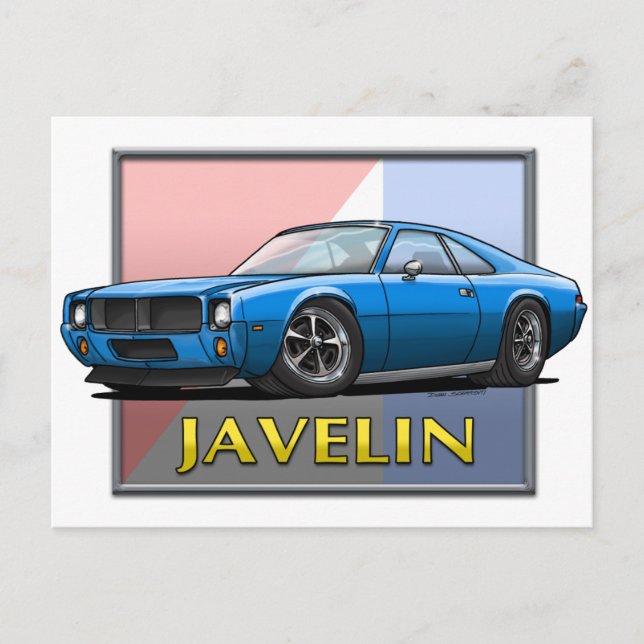 AMC_Javelin_Blue Postkarte (Vorderseite)