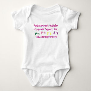 AMCSI rosa Buchstabe Onsie Baby Strampler