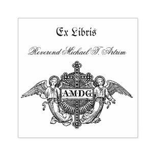 AMDG Anzeige majorem Dei gloriam lateinische Gummistempel