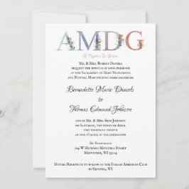 AMDG Katholische Hochzeitseinladung