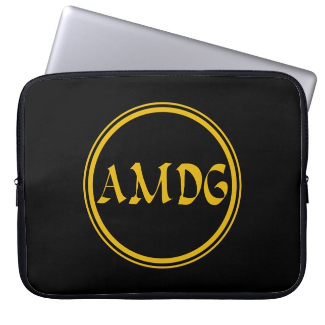 AMDG LAPTOPSCHUTZHÜLLE (Vorderseite)