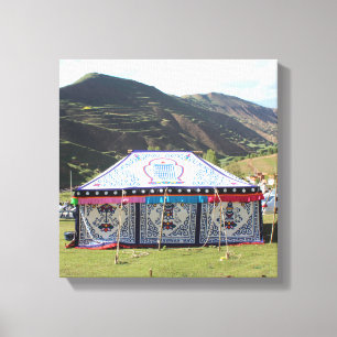 Amdo Tibetaner-Zelt Leinwanddruck