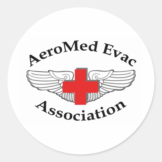 AMEA-Logo-Dropdown-Schattenversion Runder Aufkleber (Vorderseite)