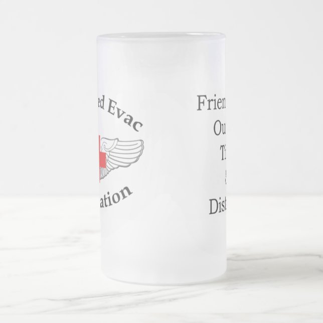 AMEA Logo-Freundschafts-Glas-Tasse Mattglas Bierglas (Mittel)