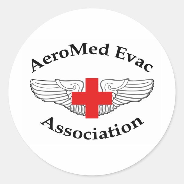 AMEA-Logo-Version Runder Aufkleber (Vorderseite)