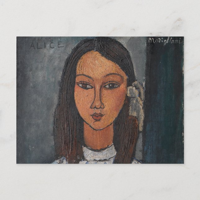 Amedeo Modigliani - Alice Postkarte (Vorderseite)