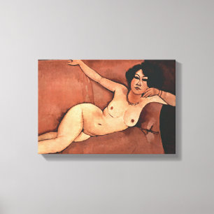 Amedeo Modigliani Frau auf einem Sofa Leinwanddruck