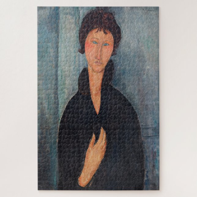 Amedeo Modigliani - Frau mit blauen Augen (Vertikal)