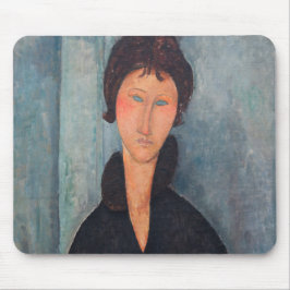 Amedeo Modigliani - Frau mit blauen Augen Mousepad