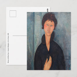 Amedeo Modigliani - Frau mit blauen Augen Postkarte