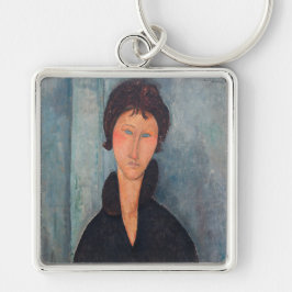 Amedeo Modigliani - Frau mit blauen Augen Schlüsselanhänger