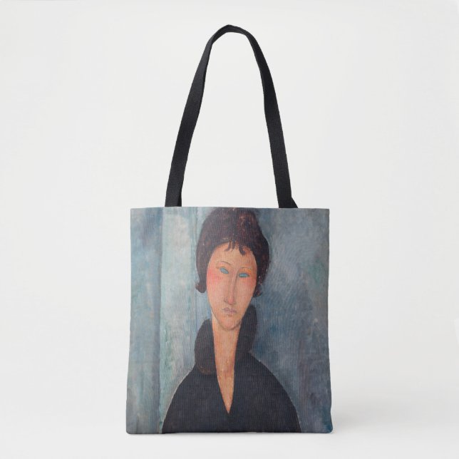 Amedeo Modigliani - Frau mit blauen Augen Tasche (Vorderseite)