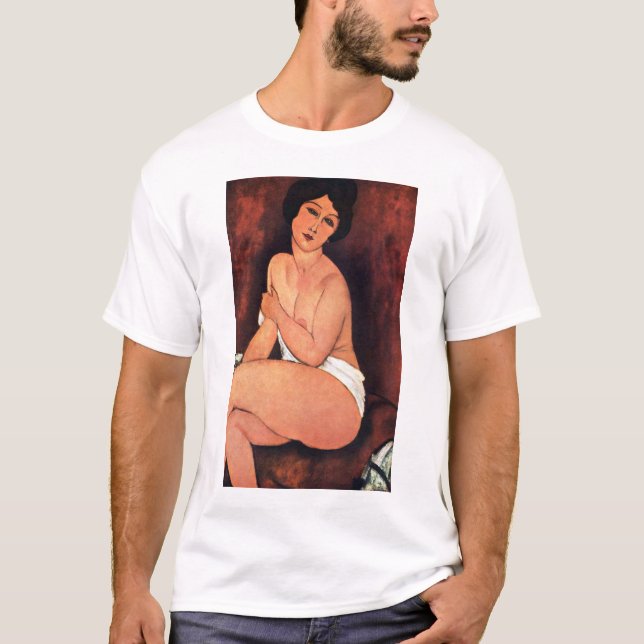 Amedeo Modigliani Große sitzende Frau T-Shirt (Vorderseite)