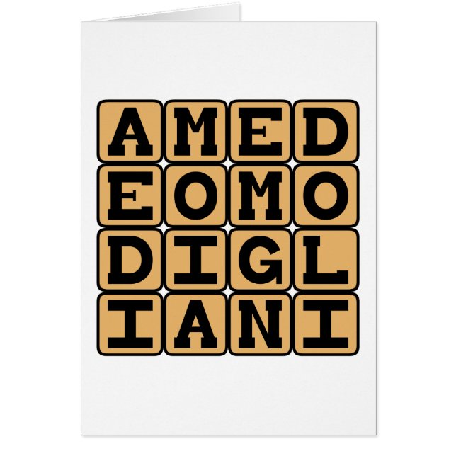 Amedeo Modigliani, italienischer Künstler (Vorne)