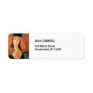 Amedeo Modigliani - Jeanne Hebuterne in Large Hat