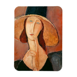 Amedeo Modigliani - Jeanne Hebuterne in Large Hat Magnet