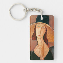 Amedeo Modigliani - Jeanne Hebuterne in Large Hat Schlüsselanhänger