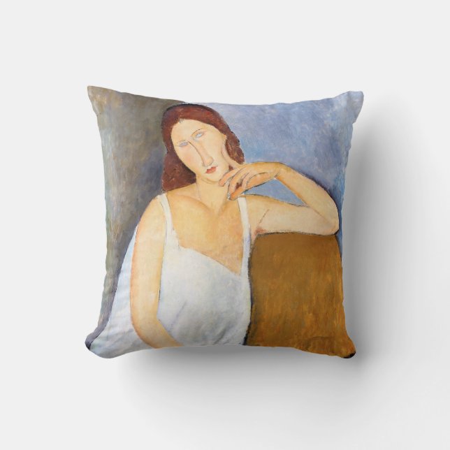 Amedeo Modigliani - Jeanne Hebuterne Kissen (Vorderseite)