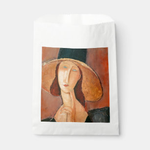 Amedeo Modigliani - Jeanne Hebuterne mit großer Hu Geschenktütchen