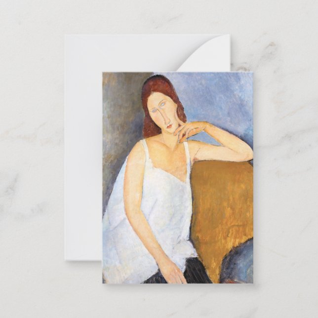 Amedeo Modigliani - Jeanne Hebuterne Mitteilungskarte (Vorderseite)