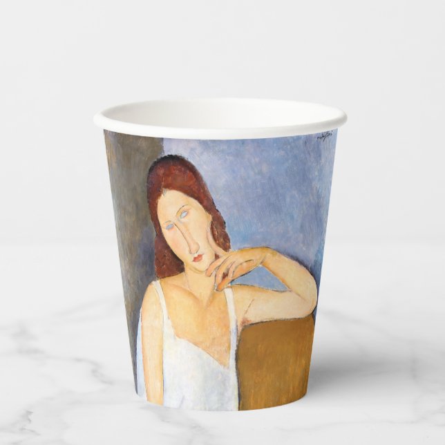Amedeo Modigliani - Jeanne Hebuterne Pappbecher (Vorderseite)