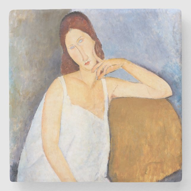 Amedeo Modigliani - Jeanne Hebuterne Steinuntersetzer (Vorderseite)