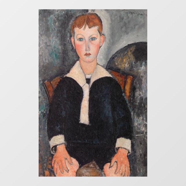 Amedeo Modigliani - Junge in Sailor Anzug Fensteraufkleber (Blatt)