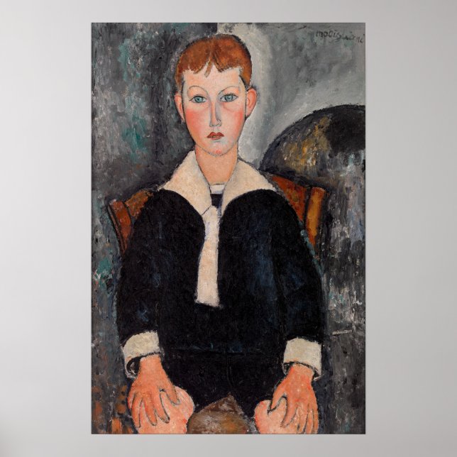 Amedeo Modigliani - Junge in Sailor Anzug Poster (Vorne)