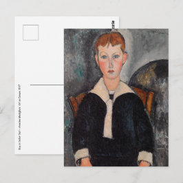 Amedeo Modigliani - Junge in Sailor Anzug Postkarte