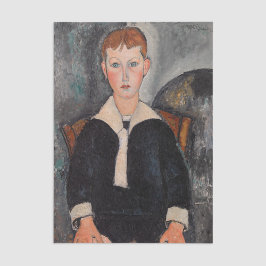 Amedeo Modigliani - Junge in Sailor Anzug Seidenpapier