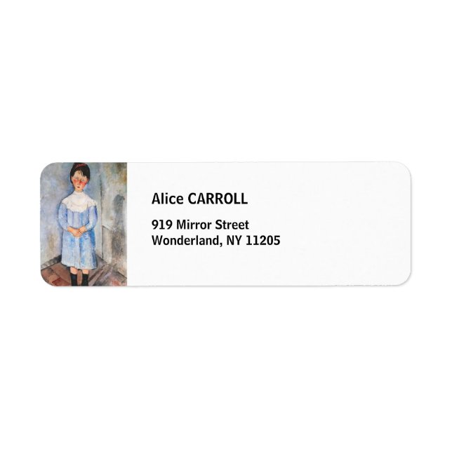 Amedeo Modigliani - Kleines Mädchen in Blau (Vorne)