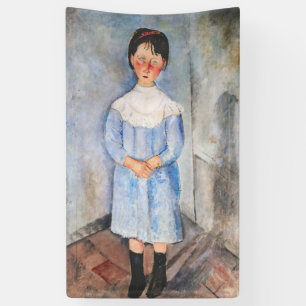 Amedeo Modigliani - Kleines Mädchen in Blau Banner