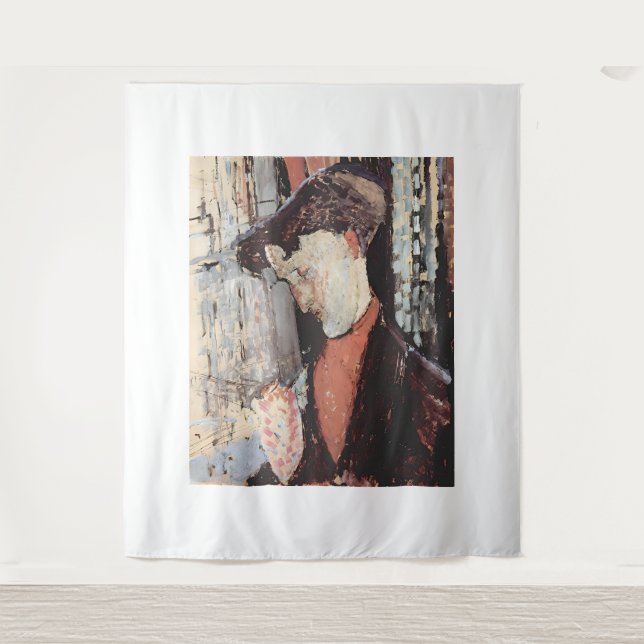 Amedeo Modigliani Kunst Wandteppich (Vorderseite)