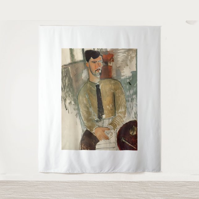 Amedeo Modigliani Kunstmalerei Wandteppich (Vorderseite)