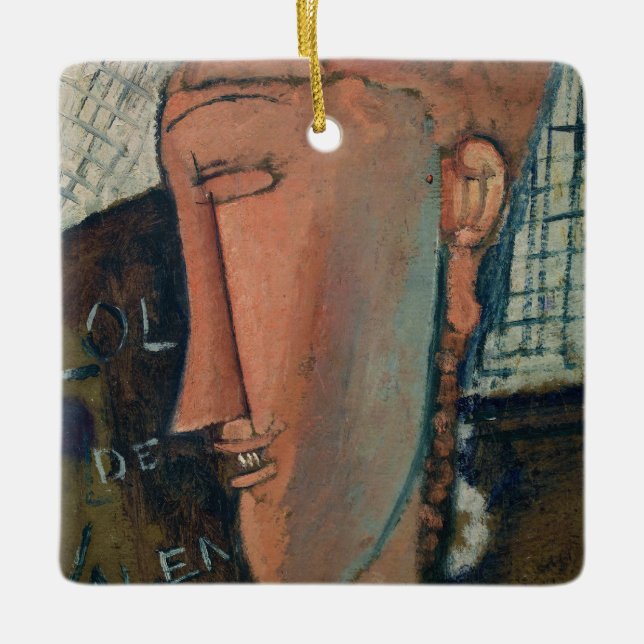 Amedeo Modigliani - Lola de Valence Keramikornament (Vorderseite)